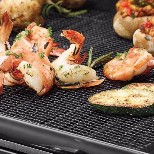 Barbecue Non-Stick Grilling Mat | Reusable Teflon BBQ Mesh Sheet for Outdoor Cooking & Kitchen Essentials – Vintoba