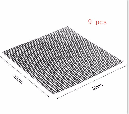 Barbecue Non-Stick Grilling Mat | Reusable Teflon BBQ Mesh Sheet for Outdoor Cooking & Kitchen Essentials – Vintoba