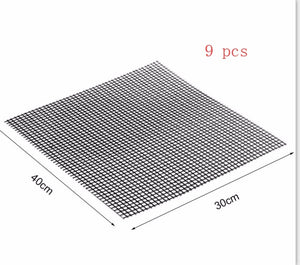 Barbecue Non-Stick Grilling Mat | Reusable Teflon BBQ Mesh Sheet for Outdoor Cooking & Kitchen Essentials – Vintoba