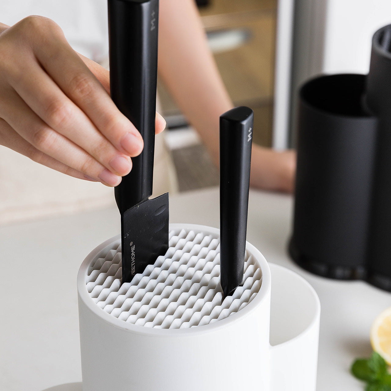 Multifunctional Knife Holder & Cutting Board Rack | TPR Material Waterproof Kitchen Organizer | Vintoba Storage Solutions