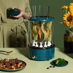 Automatic Multi-Function Smoke-Free Skewers Machine | Electric Indoor BBQ Grill for Kebabs & Meat | Vintoba Kitchen Tools