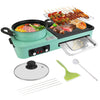 3-in-1 Electric Hot Pot with Grill | 1600W Smokeless Korean BBQ & Shabu Shabu Combo Cooker – Vintoba Smart Kitchen Gadget