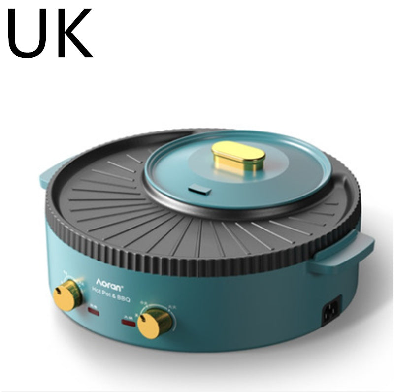 Multi-Function Hot Pot Barbecue One-Piece Cooker | 2-in-1 Electric Grill & Hotpot – Vintoba Smart Kitchen Gadget