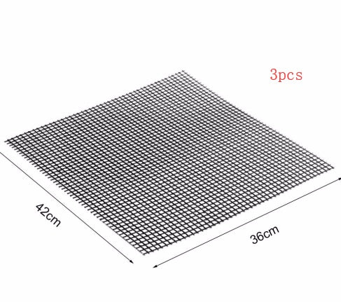 Barbecue Non-Stick Grilling Mat | Reusable Teflon BBQ Mesh Sheet for Outdoor Cooking & Kitchen Essentials – Vintoba