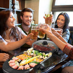 2200W 2-in-1 Electric Hot Pot with BBQ Grill | Smokeless Korean BBQ & Hotpot Combo – Dual Temperature Control Cooker by Vintoba