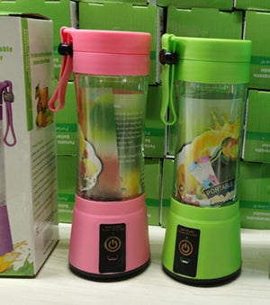 Portable Blender USB Rechargeable Mini Juicer | 6-Blade Smoothie & Fruit Mixer – Vintoba