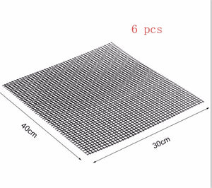 Barbecue Non-Stick Grilling Mat | Reusable Teflon BBQ Mesh Sheet for Outdoor Cooking & Kitchen Essentials – Vintoba