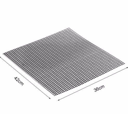 Barbecue Non-Stick Grilling Mat | Reusable Teflon BBQ Mesh Sheet for Outdoor Cooking & Kitchen Essentials – Vintoba
