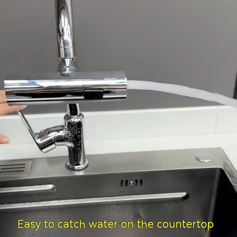 Kitchen Faucet Waterfall Outlet Nozzle | 360° Rotating Splash-Proof Bubbler Attachment – Vintoba Kitchen Gadgets