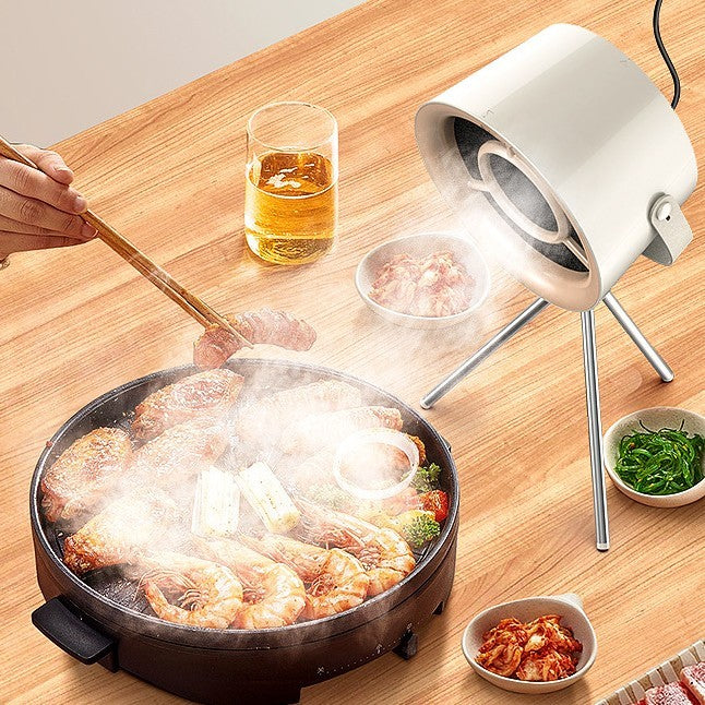 Portable Desktop Exhaust Fan – Mini USB Kitchen Hood Extractor for Cooking, BBQ & Smoke Removal | Smart Kitchen Gadget by Vintoba