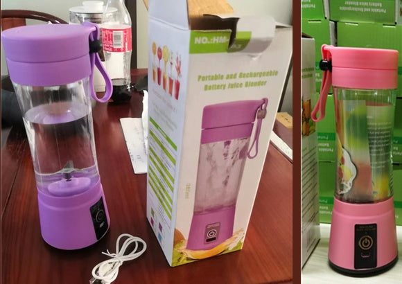 Portable Blender USB Rechargeable Mini Juicer | 6-Blade Smoothie & Fruit Mixer – Vintoba