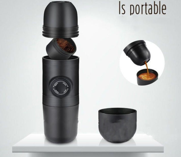 Condensed Portable Mini Coffee Machine | Manual Espresso Maker for Travel & Home – Vintoba