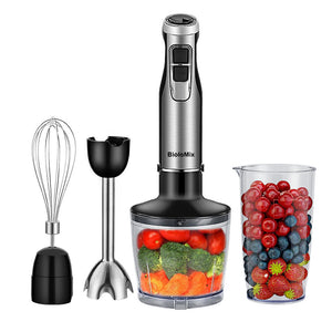 Biolomix 4-in-1 Handheld Blender | 1200W Stainless Steel Immersion Stick Blender for Smoothies, Baby Food & Soups – Vintoba
