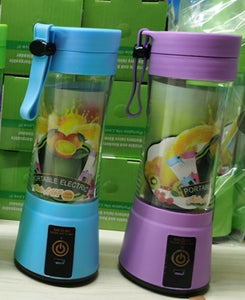 Portable Blender USB Rechargeable Mini Juicer | 6-Blade Smoothie & Fruit Mixer – Vintoba