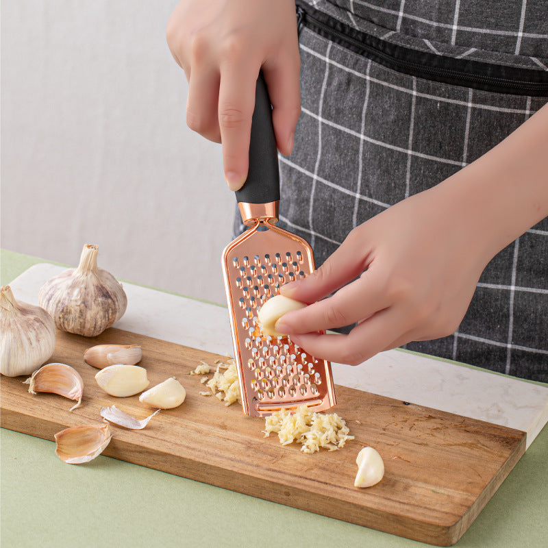 Kitchen Peeler & Utensil Set – 7PC Rose Gold Stainless Steel Cooking Tools | Elegant Copper-Plated Kitchen Gadget by Vintoba