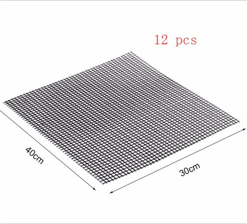 Barbecue Non-Stick Grilling Mat | Reusable Teflon BBQ Mesh Sheet for Outdoor Cooking & Kitchen Essentials – Vintoba