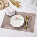 HuanGang Factory Wholesale Strip Placemat Kitchen Necessary Heat Resistant Custom Plastic Washable Custom Printed Pvc Placemats