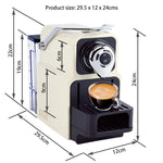 Mini Espresso Coffee Machine Capsule  Programmable One-touch Premium Italian 20Bar Pump