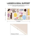 High Quality No Tariff PVC Kitchen Mat with Digital Printed Colorful Fish Cartoon Pattern