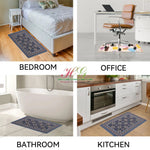 High Quality No Tariff PVC Kitchen Mat with Digital Printed Colorful Fish Cartoon Pattern