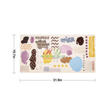 High Quality No Tariff PVC Kitchen Mat with Digital Printed Colorful Fish Cartoon Pattern