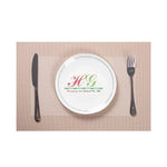 HuanGang Factory Wholesale Strip Placemat Kitchen Necessary Heat Resistant Custom Plastic Washable Custom Printed Pvc Placemats