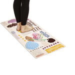 High Quality No Tariff PVC Kitchen Mat with Digital Printed Colorful Fish Cartoon Pattern