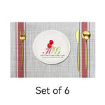 HuanGang Factory Wholesale Strip Placemat Kitchen Necessary Heat Resistant Custom Plastic Washable Custom Printed Pvc Placemats