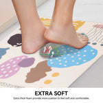 High Quality No Tariff PVC Kitchen Mat with Digital Printed Colorful Fish Cartoon Pattern