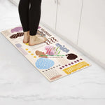 High Quality No Tariff PVC Kitchen Mat with Digital Printed Colorful Fish Cartoon Pattern