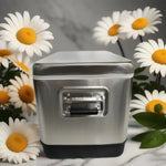 51 Liter Stainless Steel Portable Cooler Box Multi-Functional Dual-Purpose Cold/Warm Food/Beverage Ice Chest for Camping