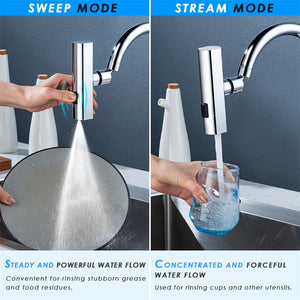 Kitchen Faucet Waterfall Outlet Nozzle | 360° Rotating Splash-Proof Bubbler Attachment – Vintoba Kitchen Gadgets