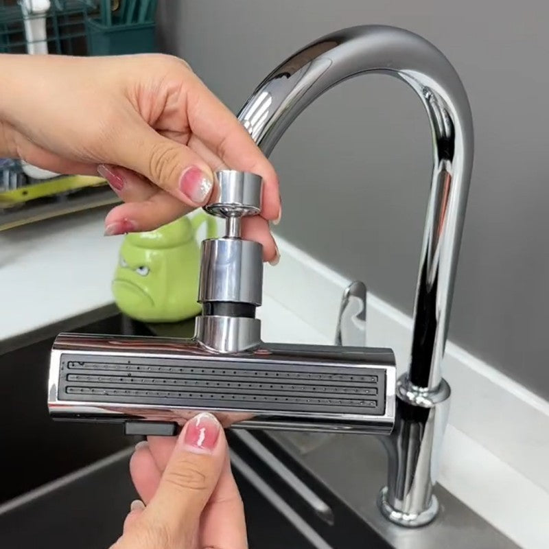 Kitchen Faucet Waterfall Outlet Nozzle | 360° Rotating Splash-Proof Bubbler Attachment – Vintoba Kitchen Gadgets