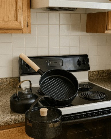 Outdoor Cooking Set – Portable Camping Cookware Kit with Pot, Pan & Kettle | Lightweight Travel Cook Set by Vintoba