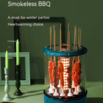 Automatic Multi-Function Smoke-Free Skewers Machine | Electric Indoor BBQ Grill for Kebabs & Meat | Vintoba Kitchen Tools