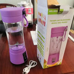 Portable Blender USB Rechargeable Mini Juicer | 6-Blade Smoothie & Fruit Mixer – Vintoba