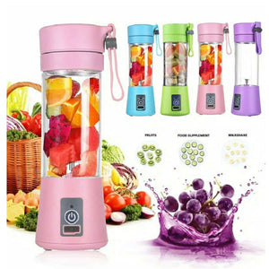 Portable Blender USB Rechargeable Mini Juicer | 6-Blade Smoothie & Fruit Mixer – Vintoba