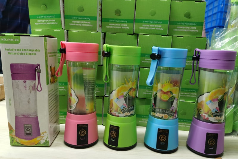 Portable Blender USB Rechargeable Mini Juicer | 6-Blade Smoothie & Fruit Mixer – Vintoba