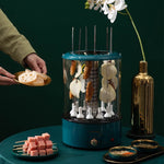 Automatic Multi-Function Smoke-Free Skewers Machine | Electric Indoor BBQ Grill for Kebabs & Meat | Vintoba Kitchen Tools
